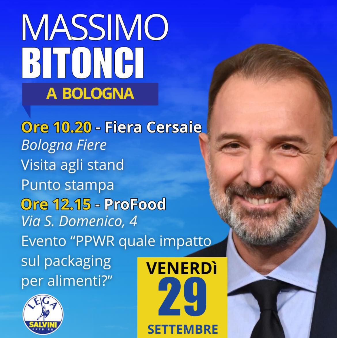 massimobitonci's tweet photo. 📌 Domani sarò a #Bologna per incontrare a Cersaie gli imprenditori della #ceramica e a #Profood i produttori dell’#imballaggio. @CersaieOfficial @mimit_gov @LegaSalvini @LegaCamera @Lega_Senato https://t.co/dhvyGNI0gW