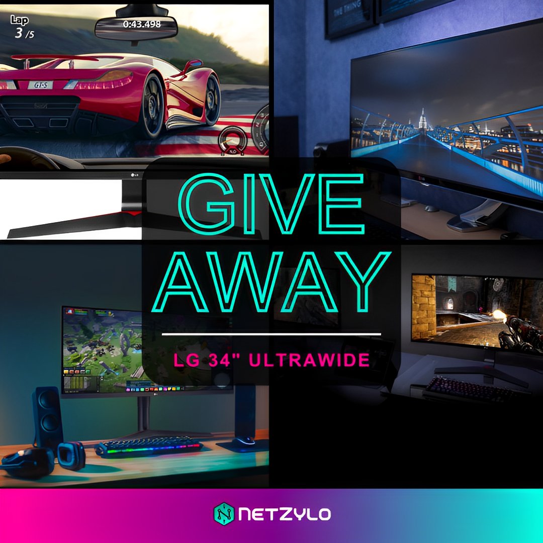 🎮 Transform your viewing experience !! Enter the NetZylo LG 34" ULTRAWIDE MONITOR giveaway now! 
 
To enter click below: 
gleam.io/W3lDK/lg-34-ul…

One winner picked randomly 🏆18 years+  to play Good Luck 💎
📢Not associated with X  #gaming #pcgamer #WinForAll  🚀🎧