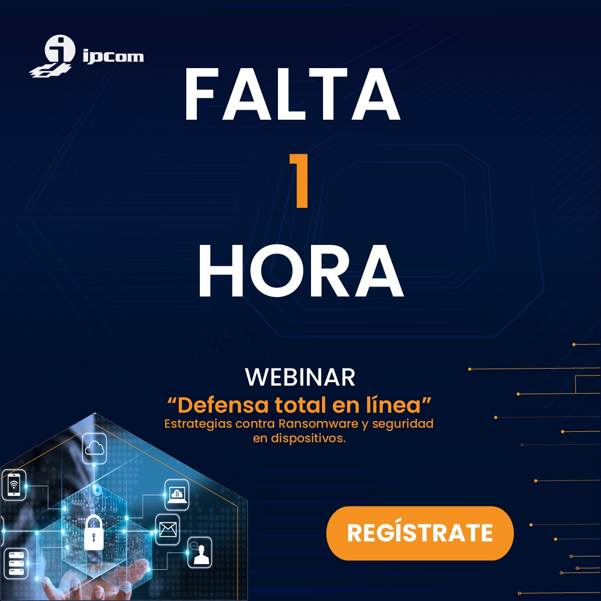 IPComMX's tweet photo. ¡Queda solo 1 hora!

Únete al seminario gratuito que iniciará a las 12:00 PM

Haz clic aquí para registrarte.

https://t.co/L6DCGIPYu4

#IPComMx #ServiciosTI #Ciberataques #Ciberseguridad #DigitalTransformation #ransomware https://t.co/LT9mxv1O0X