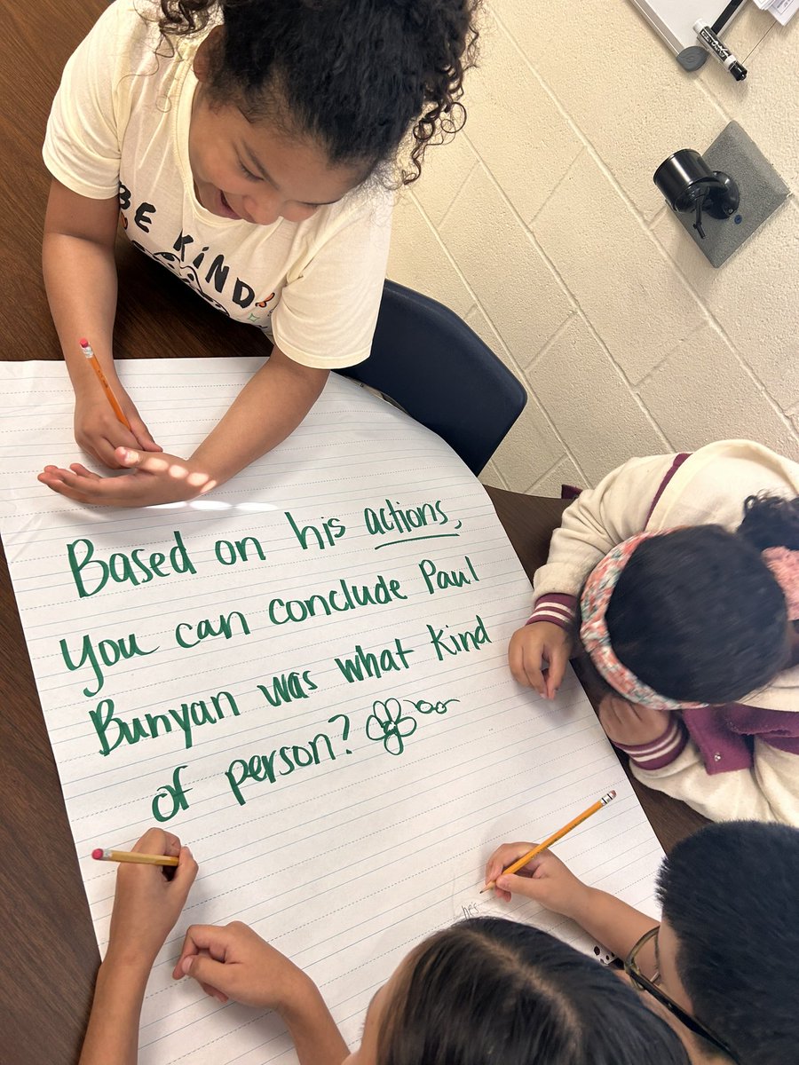 OakleyMartinez's tweet photo. Throwing in some Depth & Complexity and accountable talk with our tall tale, Paul Bunyan. #collabisfab #OttLevelUp https://t.co/jBK0W012Sr