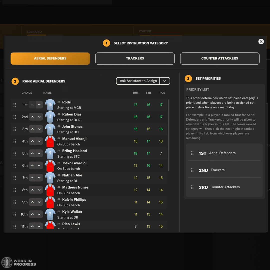 FootballManager's tweet photo. SET PIECES REFRESH 😍​

A brand-new flow gives you more control and customisation than ever before in #FM24 ⚙️

Find your winning edge at both ends of the pitch alongside your new Set Piece Coach #FM24Features