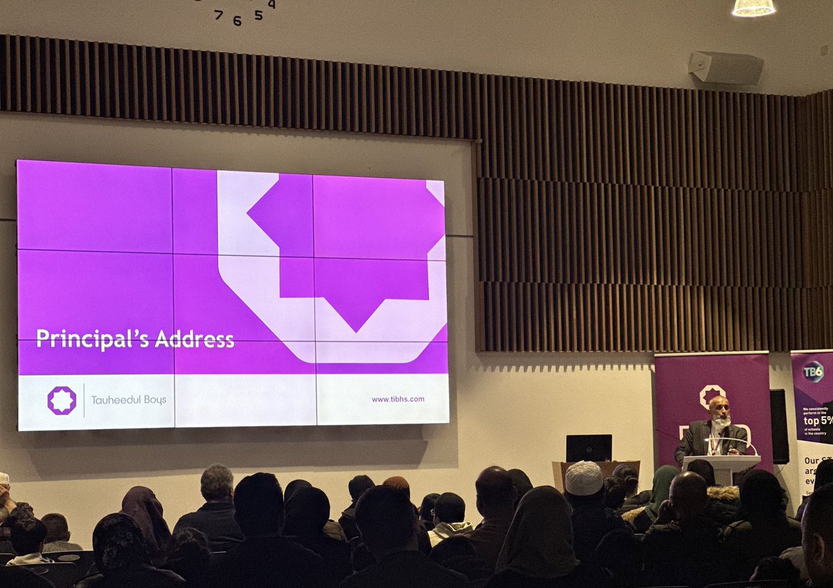 tauheedulboys's tweet image. Our Principal, Mr Ditta, addresses parents about what it means to be a pupil at TIBHS. #OpenEvening2023 #TIBHS #WeAreSTAR