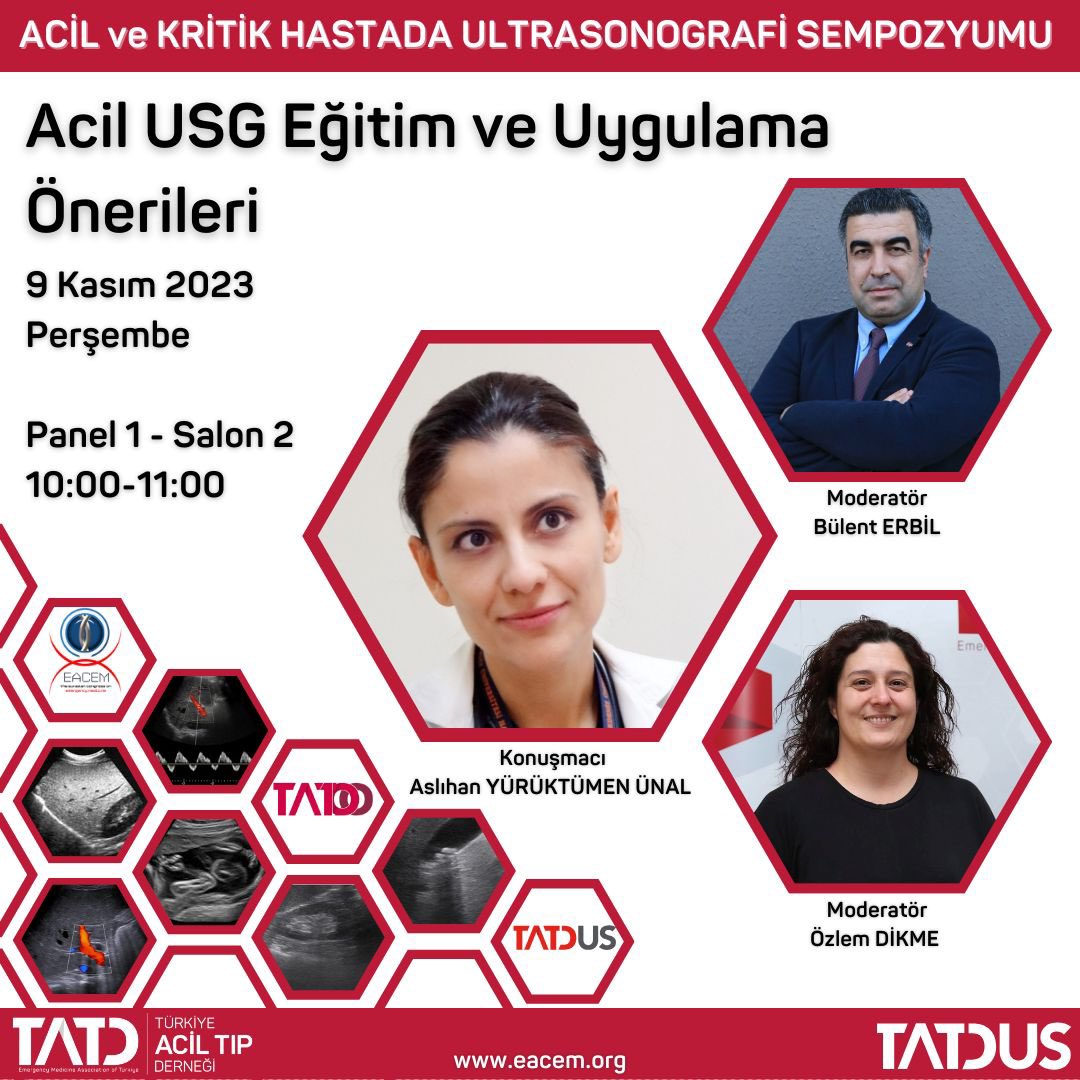 TrTatdus's tweet photo. TATDUS'un marka ürünü, yılların yoğun birikimi ve tecrübenin göz bebeği, ülkemizde Acil Tıpta Ultrasonografi müfredatı için bir devrim yaratan, Acil USG Eğitim ve Uygulama Önerilerini Editörü Dr. Aslıhan Yürüktümen Ünal'dan dinlemek ister misiniz? https://t.co/7QOFyPEM5A