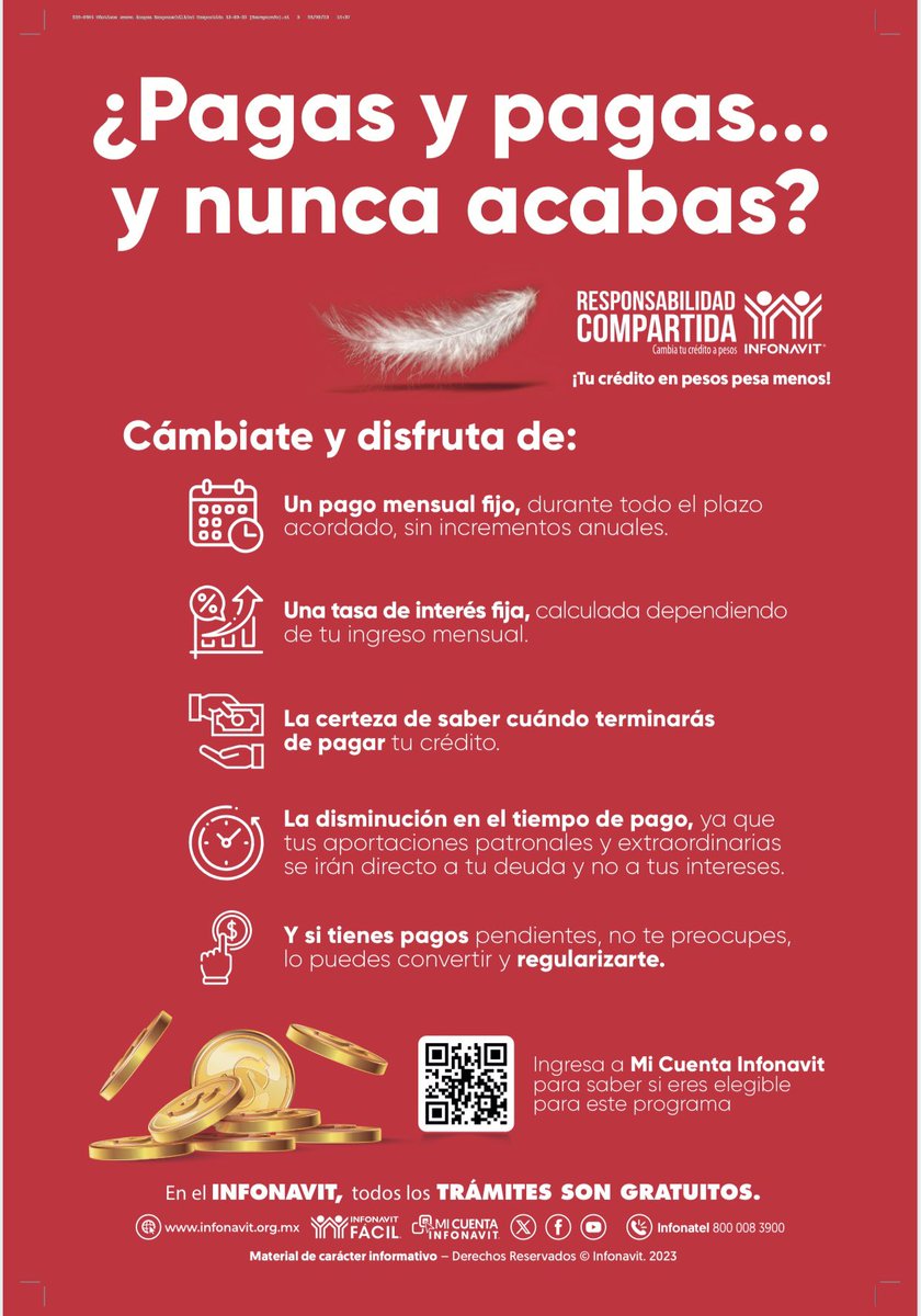 andreaglzc's tweet photo. ¡Cambia tu crédito de VSM a PESOS!  

¡Se congela tu deuda! 🎈

🔈Acerca a infonavit 🔈 

Ayúdenme a compartir esta imagen
para que los acreditados puedan recibir este apoyo. 🙏🏻🔈
#nuevolaredo 
#FronteraTamaulipas
#Tamaulipas 
#infonavit https://t.co/RXS986WiEB