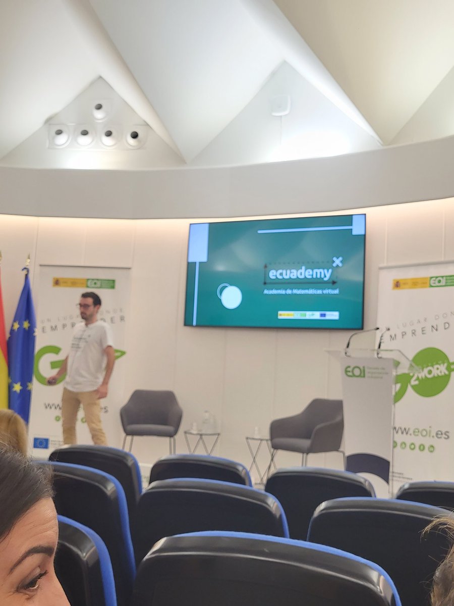 ECUADEMY, ofrece ayuda personalizada a los estudiantes que funciona como una App en la que la IA entra en juego.
Proyecto presentado por su fundador, <a href="/JuanEcheverrria/">Juan Echeverria</a>  en #CoworkingMadrid <a href="/eoi/">EOI</a>
