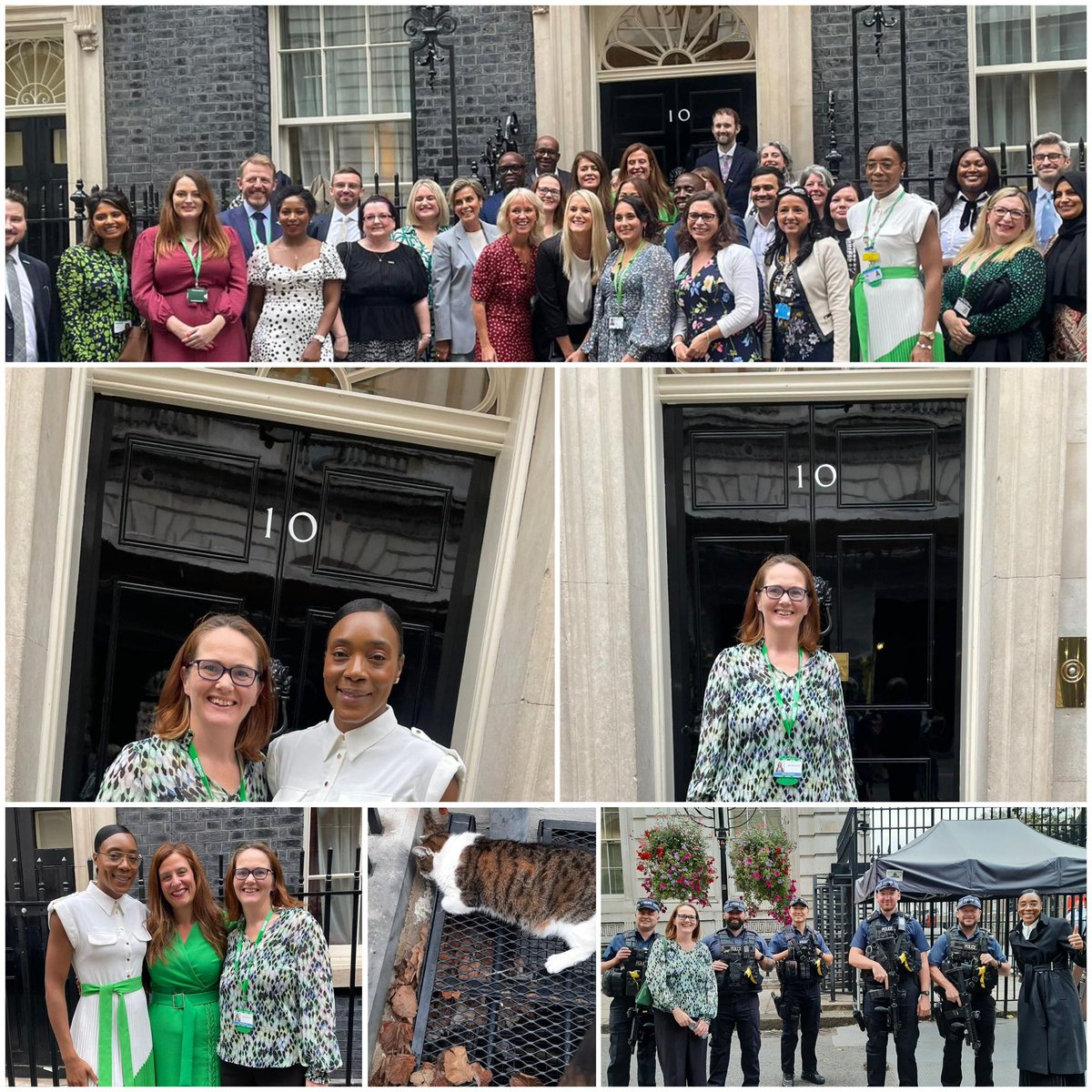 Wow what an afternoon #MacmillanCoffeeMorning hosted by Akshata Murphy. Met so many inspirational people and even saw @larry_no10 Such an important fundraiser for @macmillancancer even better finally got to meet  @DeborahKonu in person @gemmapeters