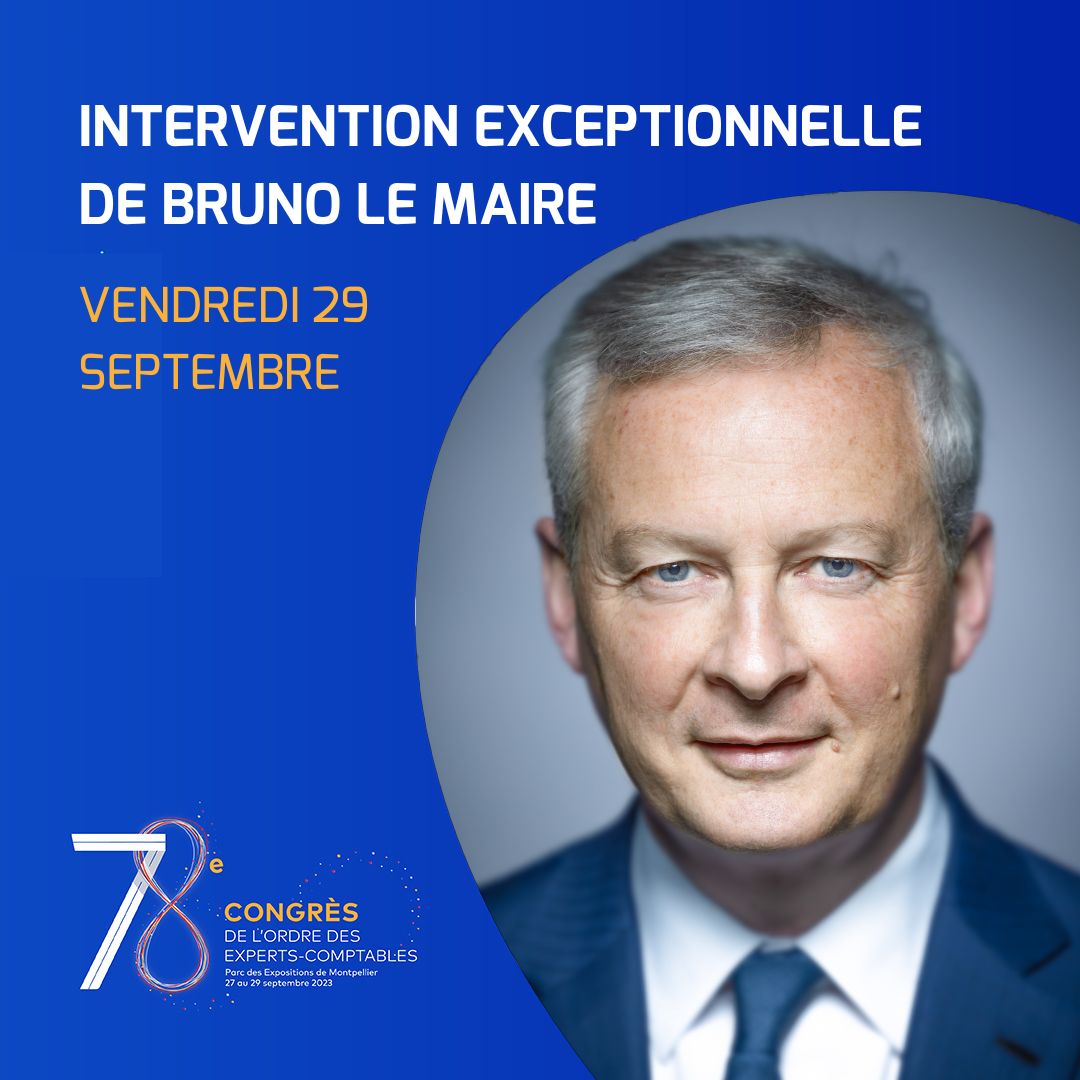 Cécile De Saint Michel (@c_desaintmichel) on Twitter photo J'ai le grand plaisir de vous annoncer que nous accueillerons notre ministre de tutelle <a href="/BrunoLeMaire/">Bruno Le Maire</a> lors de notre #CongresOEC.
L'occasion d'évoquer les enjeux qui mobilisent la profession, au premier rang duquel le chantier de la facture électronique. #factureelectronique J'ai le grand plaisir de vous annoncer que nous accueillerons notre ministre de tutelle <a href="/BrunoLeMaire/">Bruno Le Maire</a> lors de notre #CongresOEC.
L'occasion d'évoquer les enjeux qui mobilisent la profession, au premier rang duquel le chantier de la facture électronique. #factureelectronique