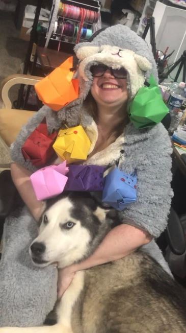 QueenVKrafty's tweet photo. GREMLINS YOURE ALL GREMLINS
But srsly thnk you guys for last night!
BIG thank you to Anonymous for dropping so many gift subs,
YOU KNOW WHO YOU ARE
#twitchstreamer #SupportSmallStreamers #hypetrain #chaos #onesie #origami #husky 
#TheHashtagIsNotReal https://t.co/AFmrqKGI1P