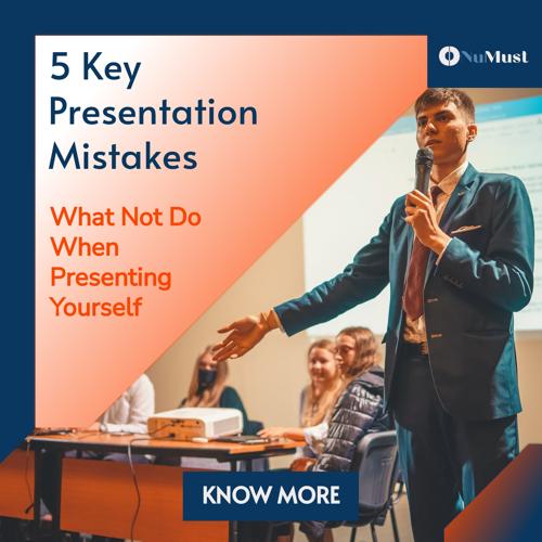 NuMustLLC's tweet image. 🎤🚫 5 Key Presentation Mistakes: What Not to Do When Presenting Yourself 🚫🎤

We all want to impress when presenting. Here are 5 common mistakes to avoid:
#PresentationMistakes #ProfessionalGrowth