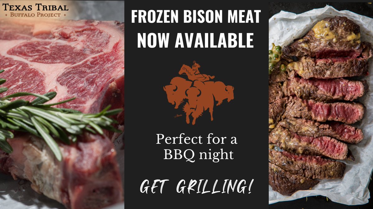 Frozen Bison Meat now available on our website! 
texastribalbuffaloproject.org/store