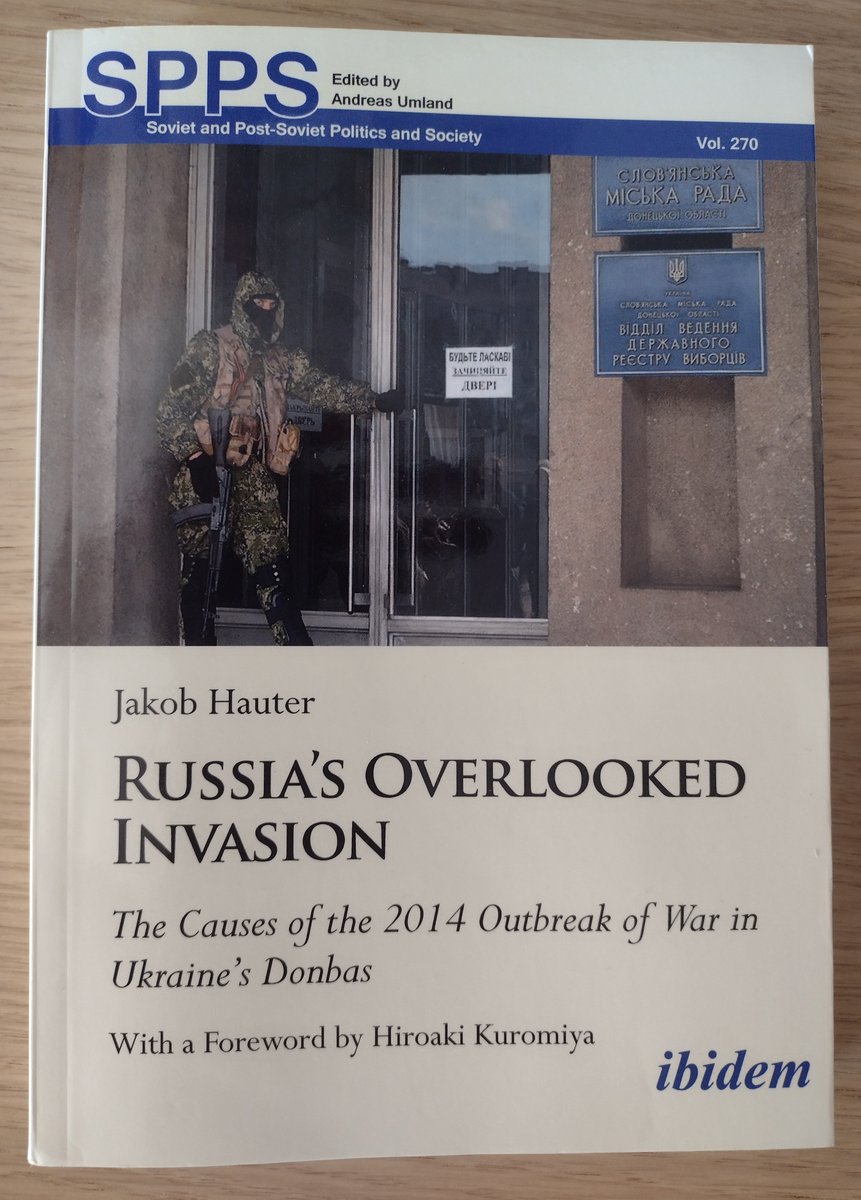 Jakob Hauter (@hauterjakob) on Twitter photo My book on the 2014 outbreak of war in #Ukraine's #Donbas is now available. It is an updated and streamlined version of my PhD dissertation <a href="/UCLSSEES/">UCL School of Slavonic & East European Studies</a>.
EUR: ibidem.eu/en/reihen/gese…
GPB: amazon.co.uk/Russias-Overlo…
USD: cup.columbia.edu/book/russias-o… My book on the 2014 outbreak of war in #Ukraine's #Donbas is now available. It is an updated and streamlined version of my PhD dissertation <a href="/UCLSSEES/">UCL School of Slavonic & East European Studies</a>.
EUR: ibidem.eu/en/reihen/gese…
GPB: amazon.co.uk/Russias-Overlo…
USD: cup.columbia.edu/book/russias-o…