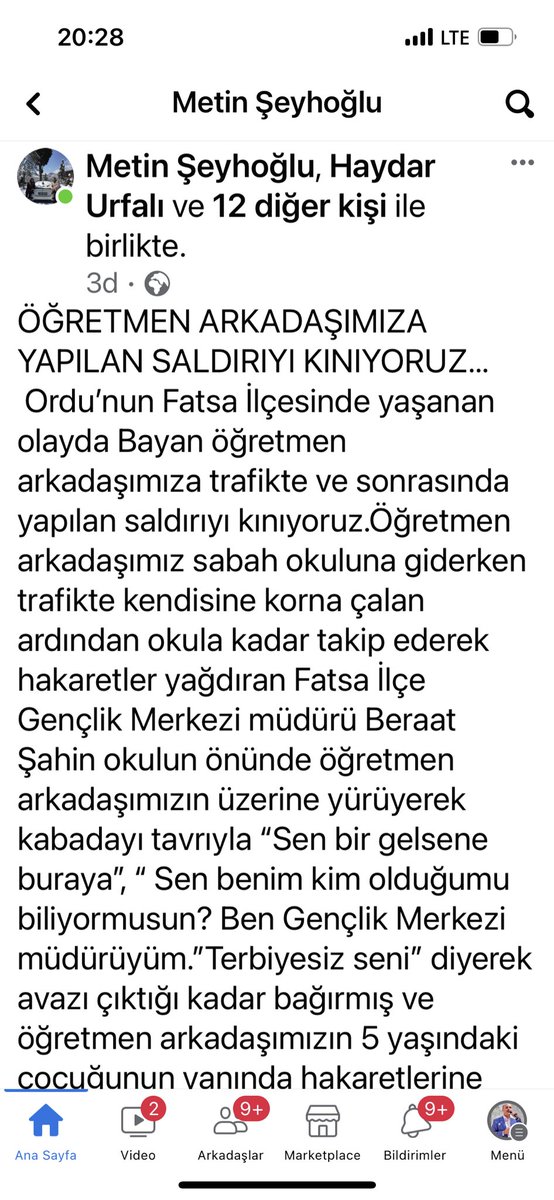 TalipGeylan06's tweet photo. SEN KİM MİSİN?
Sen, devletin emaneti olan makamın ağırlığından ve sorumluluğundan bihaber olansın.
Sen, yüklenmiş olduğun görevin ehemmiyetini taşıyamayan ve sahip olduğu yetkiyi tatmin olmaz egosu için meze yapan birisin.
Sen, millete hizmet etme makamını, şahsi heveslerinin tatmin aracı olarak görensin.
Sen, bir öğretmene hem de bir kadın öğretmene karşı gösterilecek asgari nezaketten yoksun bir sözde MÜDÜRSÜN!

Ordu Valiliğimizin ve Gençlik ve Spor Bakanlığı’mızın, kamu gücünü temsil etmekten yoksun olan bu zevata duyarsız kalmayacağına inanıyorum.
@gencliksporbak 
@TCOrduValiligi 
@OA_BAK