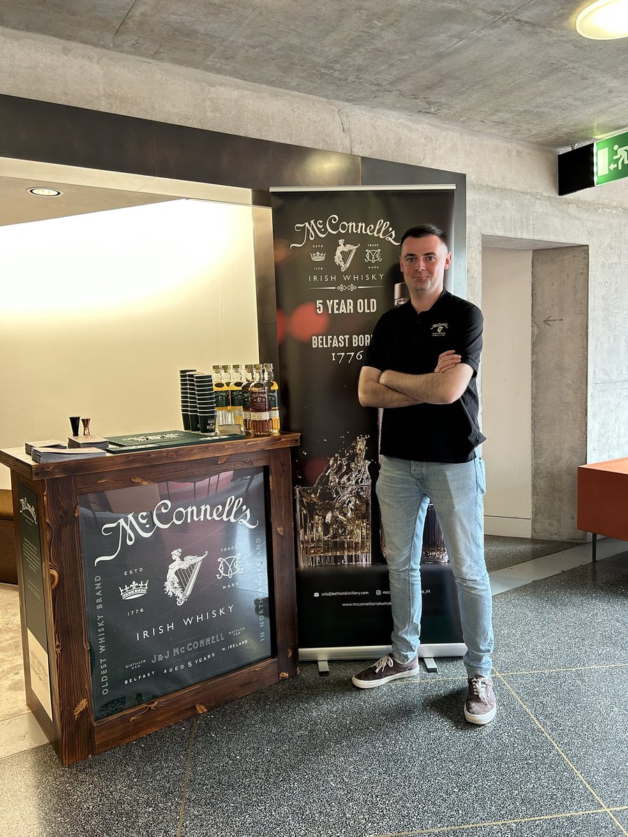 Our team are delighted to be providing a drinks reception at @TheMACBelfast for @WIMBelfast 

Thank you for the opportunity to showcase our whisky at your event @AmandaFBelfast 

#backinbelfast #wimbelfast #mcconnellsirishwhisky #restoringthelegend