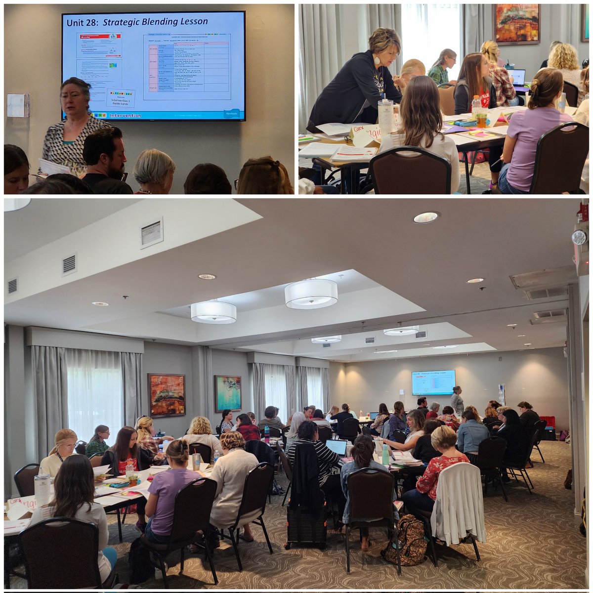 DeneteraC's tweet photo. @WCPSS Intervention Providers engaging in a wonderful day of learning how to use the Letterland Intervention Guide 1 Strategic Blueprint resource to meet the needs of students. @WCPSS_IALS @letterland #RefocusRegroupRefine https://t.co/TpvX4LHJtb