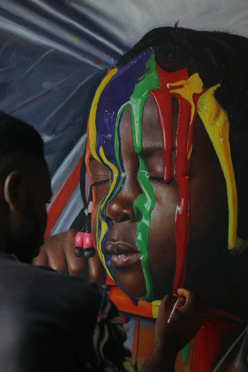 SilasOnoja's tweet photo. Colourful Break 
Cropped'
Oil on canvas painting https://t.co/L8mra3IFlW