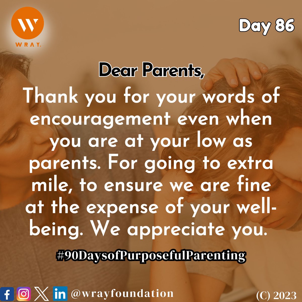 Dee_vinesong's tweet photo. Day 86 of Parent Education Awareness 

#WRAYFoundation #ParentEducationCampaign #Day86 #EducatingParents #MakingADifference #90DaysOfPurposefulParenting #ValueYourChildren #ParentalSupport #DiscoverYourPotentials #Teenagers #Youths #Counselling #Mentorship #Purpose #NGO https://t.co/Xu9H6bw80w