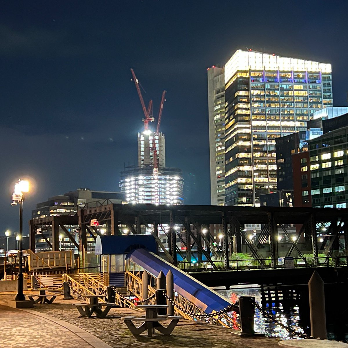 The site looks incredible at night!