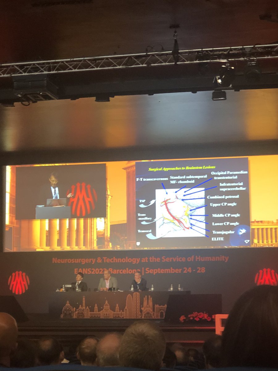 Great <a href="/EANSonline50/">European Association of Neurosurgical Societies</a> congress in Barcelona. Enjoy seeing European colleagues. Congratulations to Pr <a href="/SC_Froelich/">Sebastien Froelich</a> for his beautiful 2023 European Lecture.