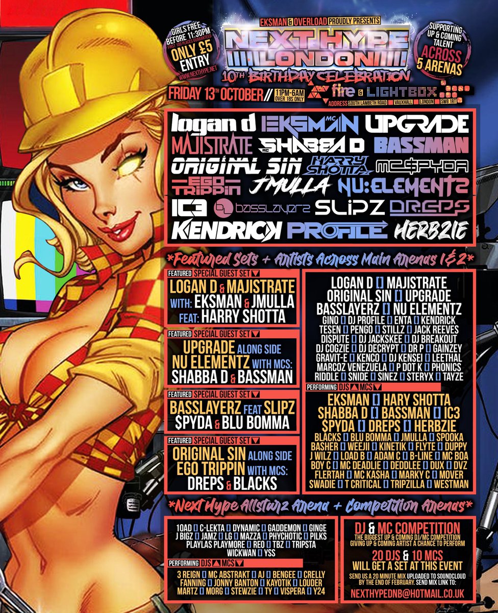 Shutdown session 😮‍💨
[ £5 Tickets | 5 Arenas | 150 Artist ]

Tickets only available from 
nexthype.net