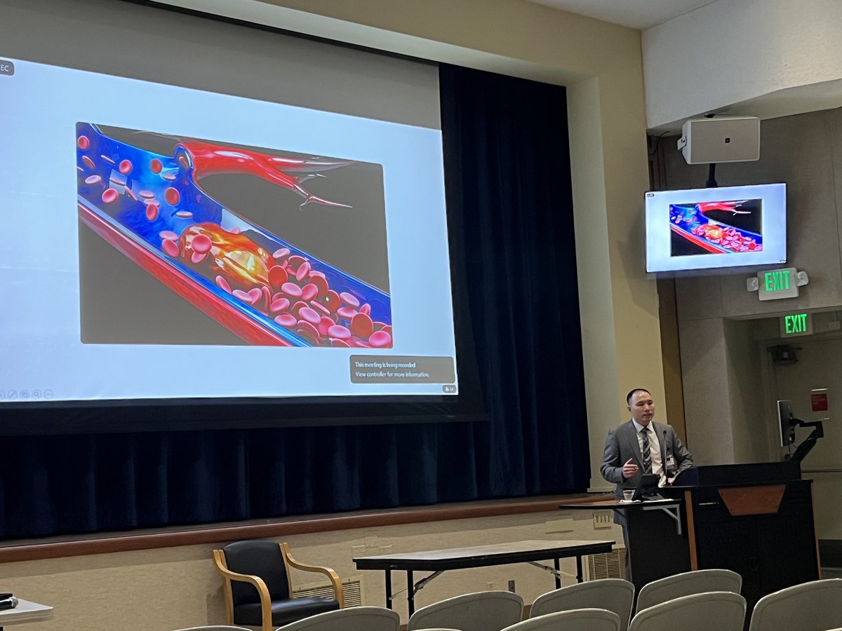 Excellent UCI Grand Rounds talk today by Dr. Anthony Chau on Contemporary management of DVT 👏🏻<a href="/chauvascular/">Anthony H. Chau</a> <a href="/UCIVascularSurg/">UCIrvine Vascular Surgery</a>