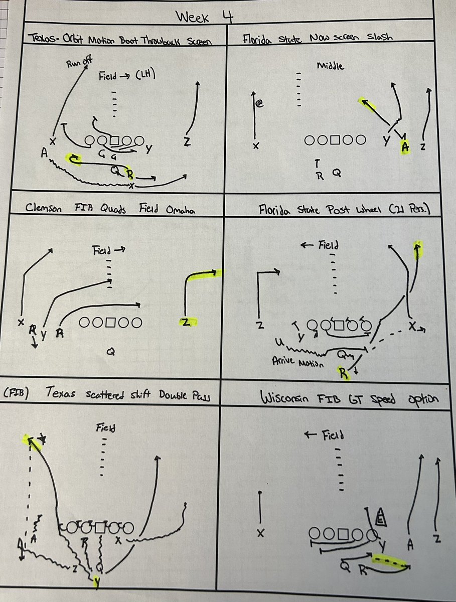 FirstdownX__Os's tweet image. My favorite calls from Week 4⬇️