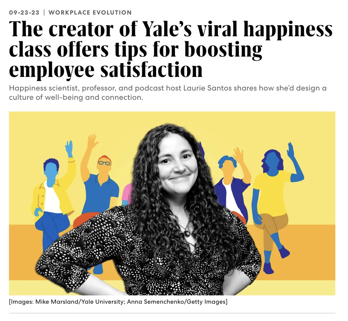 jennaabdou's tweet photo. I've long admired @Yale's Dr.@lauriesantos &amp; cherished the wisdom she shared in our chat for @FastCompany, especially on time affluence.  Each insight she shared offered an invitation, practice, or reframing to elevate our wellbeing. 

https://t.co/BcniKusufX @pushkinpods https://t.co/Xgh6gJKj1S