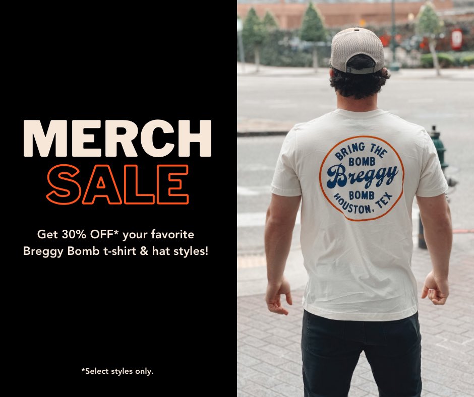 🚨MAJOR DEAL ALERT🚨 Score your favorite Breggy Bomb merch styles for 30% OFF*, through tomorrow! Limited stock, unlimited swag! 😎 Shop now at breggybomb.com!