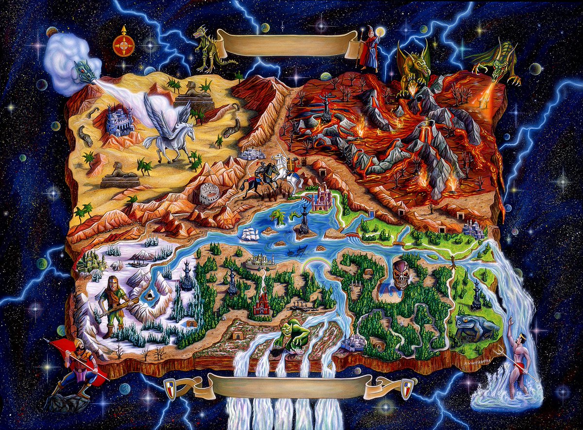 My classic original Land of Xeen map painting 1992!
#retrogaming #boxart #LandOfXeen #popculture #illustration