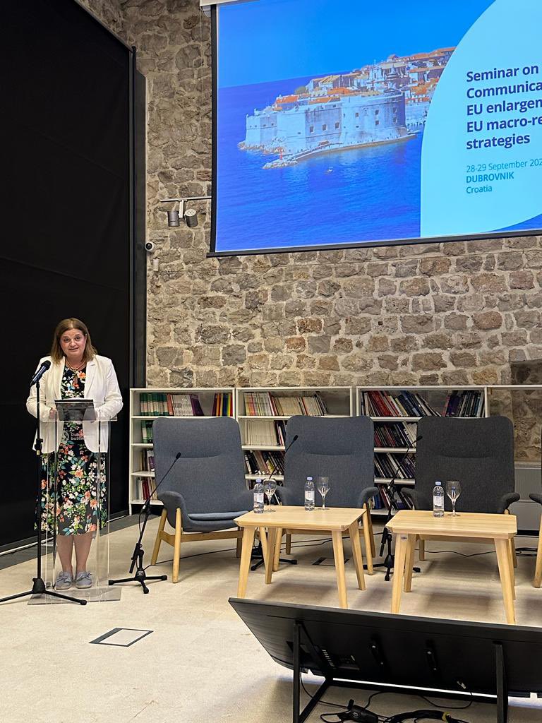 MFA_Croatia's tweet photo. Exciting discussions ahead at the #ClubofVenice gathering in #Dubrovnik! 
➡️ Focused on enhancing #EU communication for enlargement and 🇪🇺 macro-regional strategies. https://t.co/q9IXsK8OaE