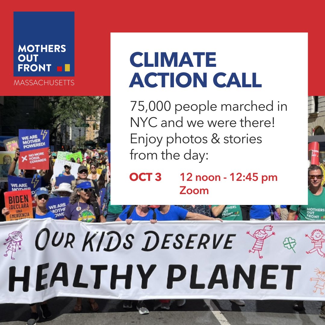 MOF_Mass's tweet photo. 🪩🥳Celebrate! at the Climate Action Call Oct 3
75,000 people marched in #NYC to #endfossilfuels and we were there!
Join our climate action call https://t.co/AKh6FACGkF to enjoy photos and memories of a great day for the climate movement! #mompowered #climateaction call https://t.co/QS6tyQGTsn
