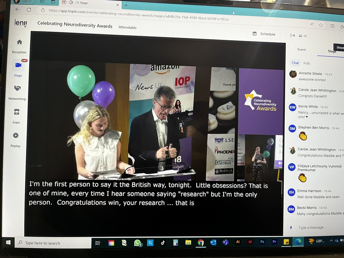 StephBates03's tweet photo. Kirsty and @NickyAACampbell doing an amazing job, we’re soooo greatful to have you, this year has been so special 💜 love our team at  @geniuswithinCIC 

#CNDAwards https://t.co/m9DAXH8ypJ