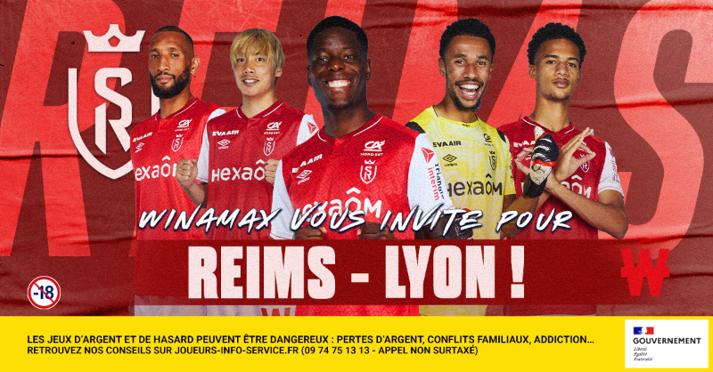 WinamaxSport's tweet photo. ⚽️ 1 lot de 2 places en salon est à gagner pour @StadeDeReims - Lyon, dimanche à 13h00 !

🎁 Pour participer : retweetez ce tweet, suivez @WinamaxSport et répondez avec votre pseudo Winamax.

👉 Tirage au sort ce soir à 21h00 !

📄 Règlement > https://t.co/gC0gnNA0on https://t.co/q7gLsjQQGc