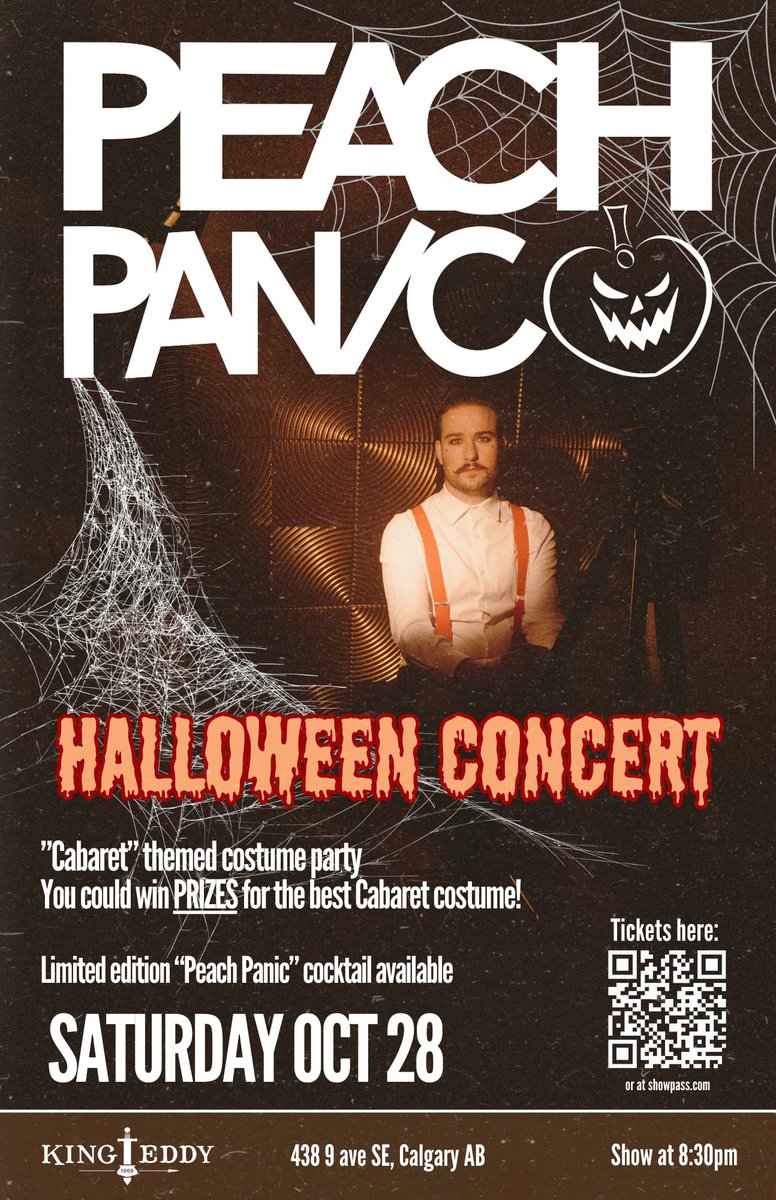 peachpanicband's tweet photo. Join us @KingEddyYYC for #Halloween2023 Saturday, Oct 28 #yyc #yycmusic #peachpanic 

https://t.co/LyNrpSqlcq https://t.co/wDIiYA9kgg
