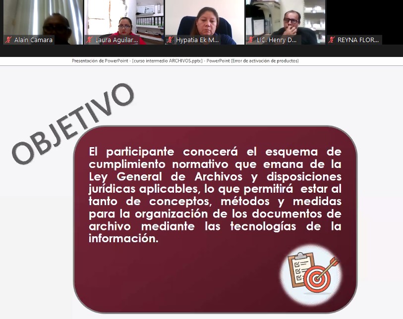 ITPCampeche's tweet photo. #AlMomento Impartiendo el curso “Organización y Conservación de Archivos (Nivel Intermedio” a servidores públicos pertenecientes a la Red Local para el Fortalecimiento de la Cultura de la Transparencia en el Estado. #Campeche #ArchivosPúblicos #COTAIPEC. https://t.co/gq0Loy1NkG