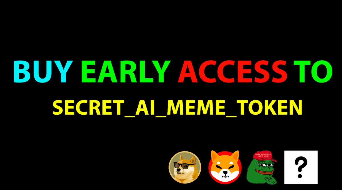 🧙‍♀️Wizards! Still Wait for magic? 

🔐 Buy the early access to the #secret_ai_meme_token
╰  visit website in the profile header

🧞‍♂️ Secret Twitter Code: Magic