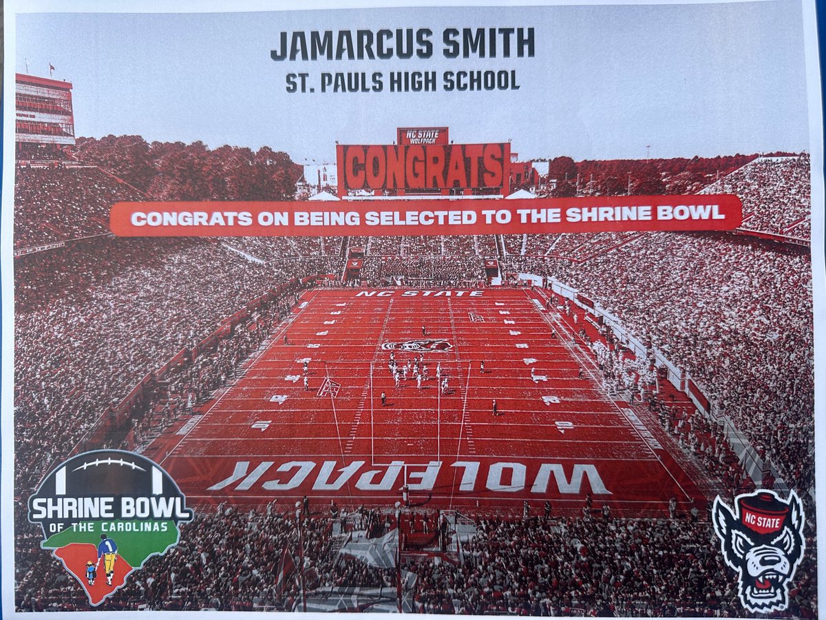 Jamarcus Smith (@jsmith_17_) on Twitter photo Thanks for the letter <a href="/PackFootball/">NC State Football</a> #1Pack1Goal #PackPride
<a href="/StateCoachD/">Dave Doeren</a> <a href="/CoachTonyGibson/">Tony Gibson</a> <a href="/31_CoachFAL/">Freddie Aughtry-Lindsay</a> <a href="/CoachDefo/">Coach Joe Deforest</a> Thanks for the letter <a href="/PackFootball/">NC State Football</a> #1Pack1Goal #PackPride
<a href="/StateCoachD/">Dave Doeren</a> <a href="/CoachTonyGibson/">Tony Gibson</a> <a href="/31_CoachFAL/">Freddie Aughtry-Lindsay</a> <a href="/CoachDefo/">Coach Joe Deforest</a>