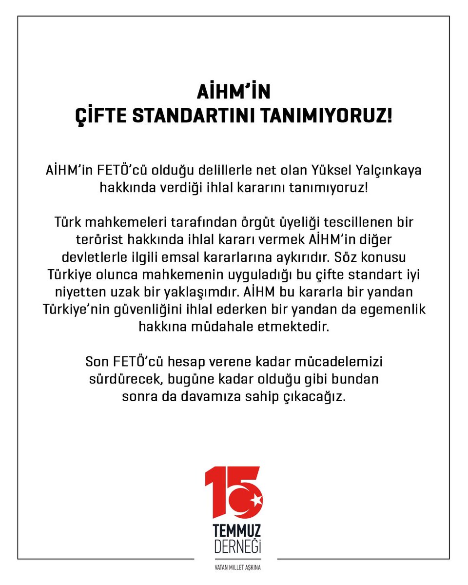 15 Temmuz Derneği tweet media