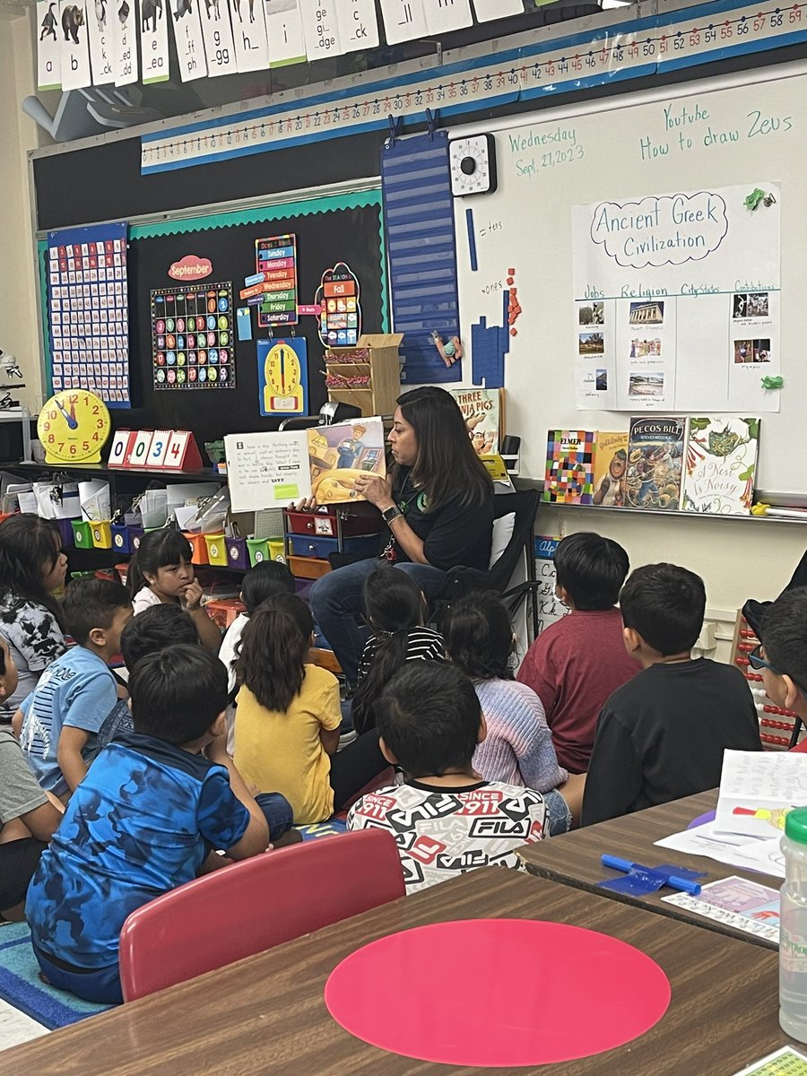 Shout out to Ms. V.’s read aloud! Her class had great turn and talks as well as answering questions #WeGoPublic #NoLimitsNoBounds