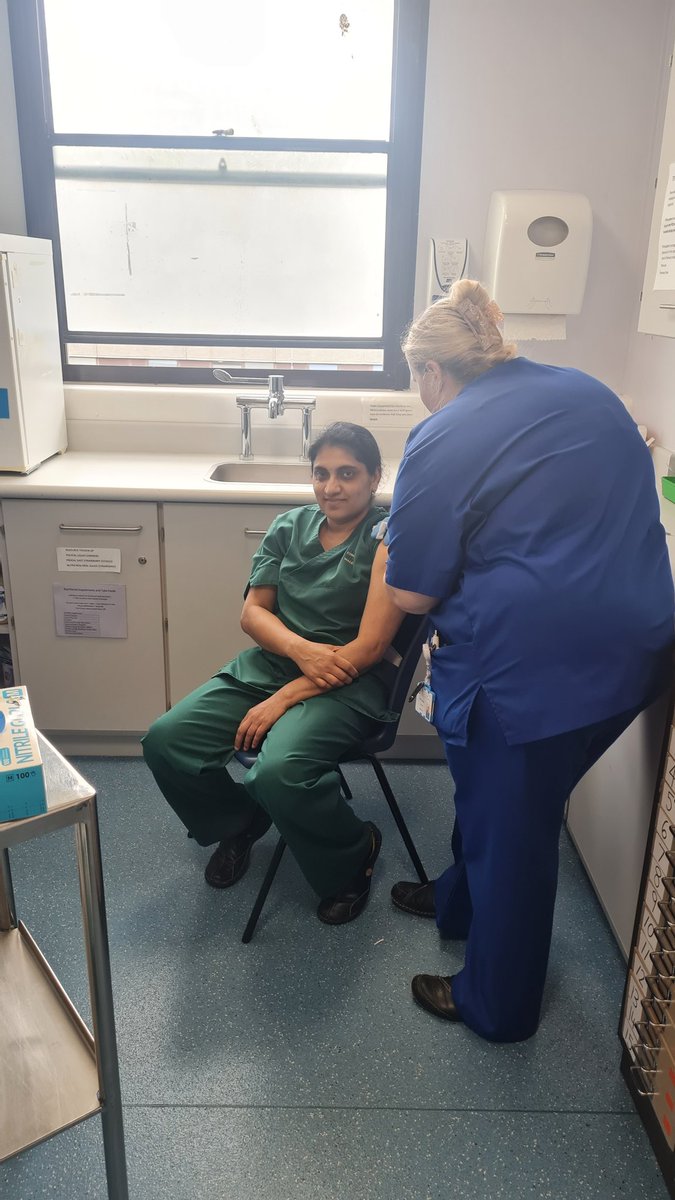 Tryfan Ward are getting the flu campaign under way this week, thanks to Ellen for completing 9 vaccines this afternoon. <a href="/NickyJo75735089/">Nicky Jones</a>