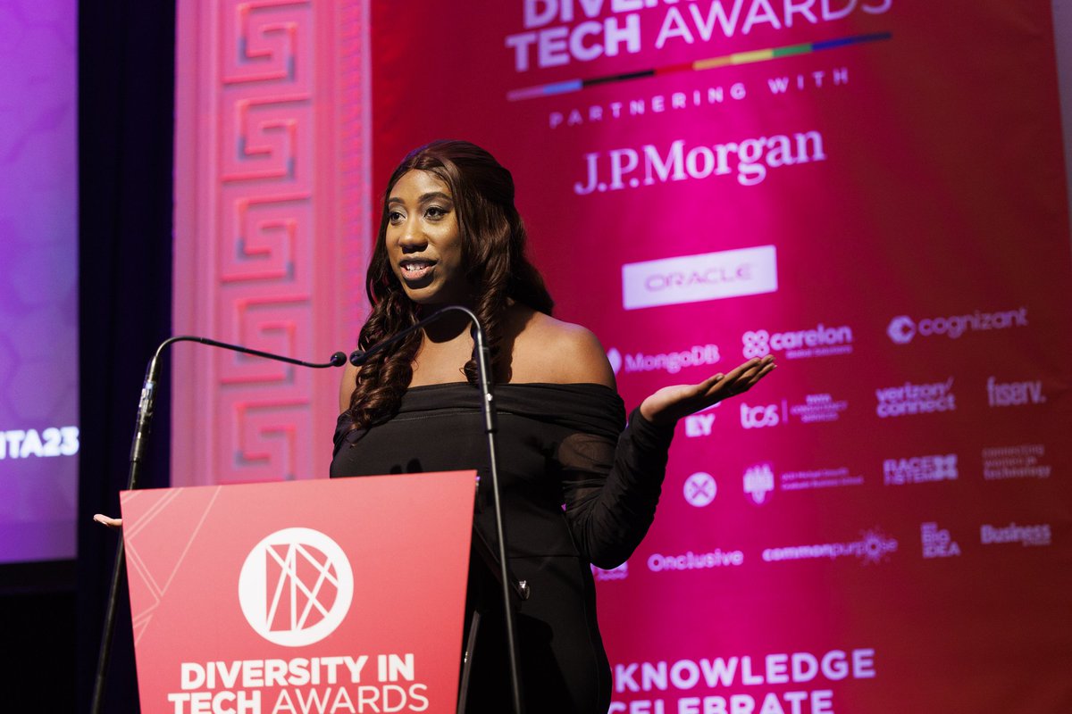 What a joy and feeling so humbled to have MC'd the <a href="/DITAwards/">Diversity in Tech Awards</a> again this year at the RDS! So much fun was had and I could feel it from the audience. So many incredibly inspiring people present and stories shared, that I'm sure will help many achieve their goals. (1/2)