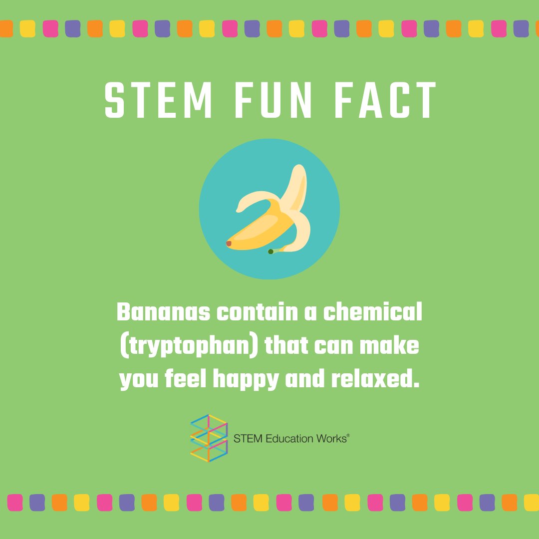 Peel back the layers of knowledge with this week's fun fact! 🍌 Did you know that a healthy diet can impact both your physical wellbeing and physiological health? 

🧬 Learn more information about this science phenomenon here: bit.ly/3oEV0A2

#STEMEducation #STEMFunFact