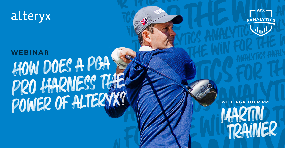 alteryx's tweet image. Unlock the power of Alteryx in #GolfAnalytics and business decision-making. Watch #PGA Pro Martin Trainer to:

📈 Create personalized training
⛳ Analyze game aspects
📊 Apply golf #DataAnalytics to your business

Watch: ow.ly/gWX650PPSYh

#AlteryxFanalytics