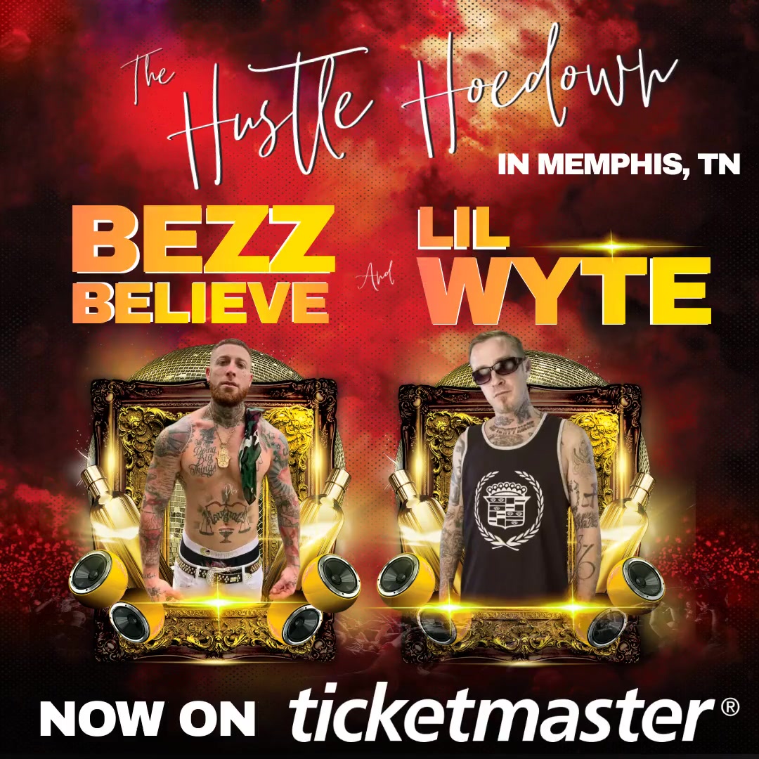 You can now get tickets for our event on Ticketmaster.com. 

This event is going to be huge with #Lil Wyte, #BezzBelieve, #2Stoned, #AgHawk, and more. October 12 8PM <a href="/memmusicroom/">Memphis Music Room</a> 

#tickets #ticketmaster #lilwyte #bezzbelieve #hustlehoedown #hiphop #memphisrap #Memphis