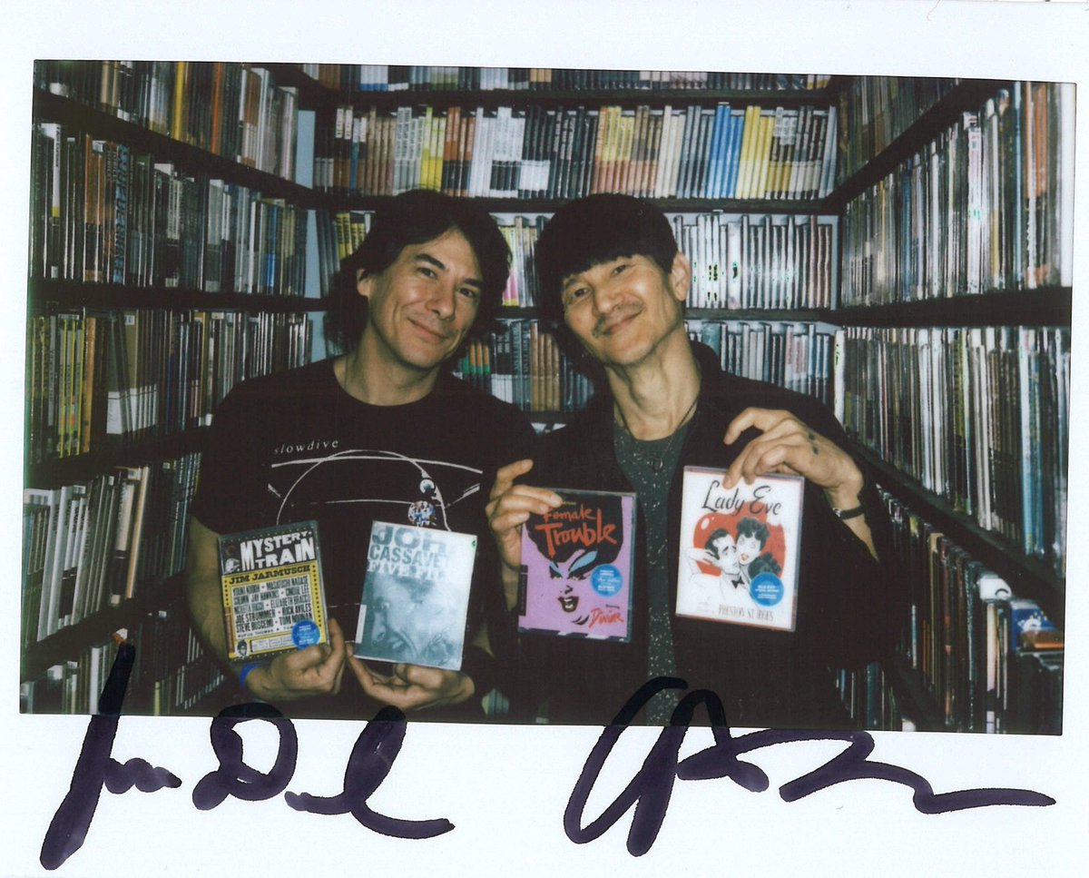 A wonderful visit from Gregg Araki &amp; <a href="/RealJamesDuval/">James Duval</a>! ✨🖤 See the new 4K restoration of their 1997 cult favorite NOWHERE at <a href="/IFCCenter/">IFC Center</a> through 10/5 courtesy of <a href="/strandreleasing/">Strand Releasing</a>! They'll be there for a Q&amp;A tonight &amp; James will intro the film this weekend. ifccenter.com/films/nowhere/