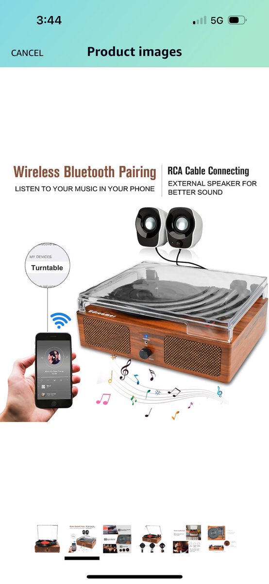 Looking up record players because my kid wants one for her birthday. This one pairs to her phone so she can listen on there. Whyyyyy would I get this when she has Apple Music? Other than it’s popular and very aesthetic looking… I seriously don’t understand.