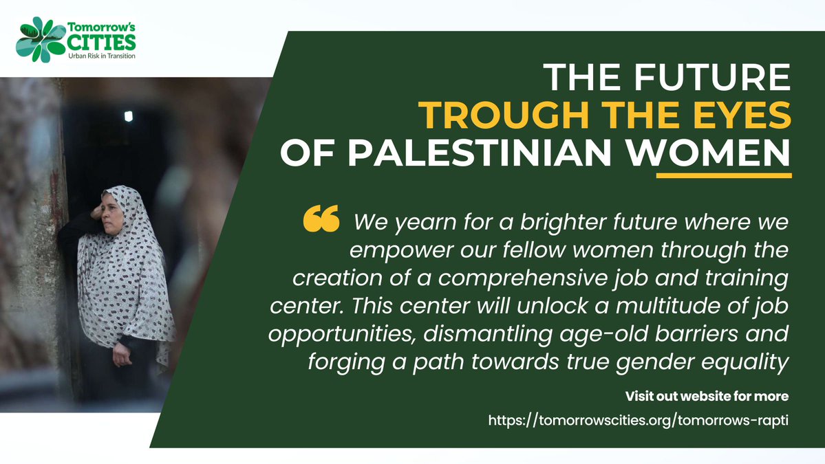 UrbanRiskHub's tweet photo. In #Palestine 🇵🇸 #women have been in the forefront of their people's struggle. Now, they are working with #TomorrowsCities to shape the future of Nablus.
Read how we're capturing their aspirations during #FutureVisioning! 👇@TomorrowsNablus
https://t.co/s77ue4pXhr https://t.co/0qHjaxYJtu