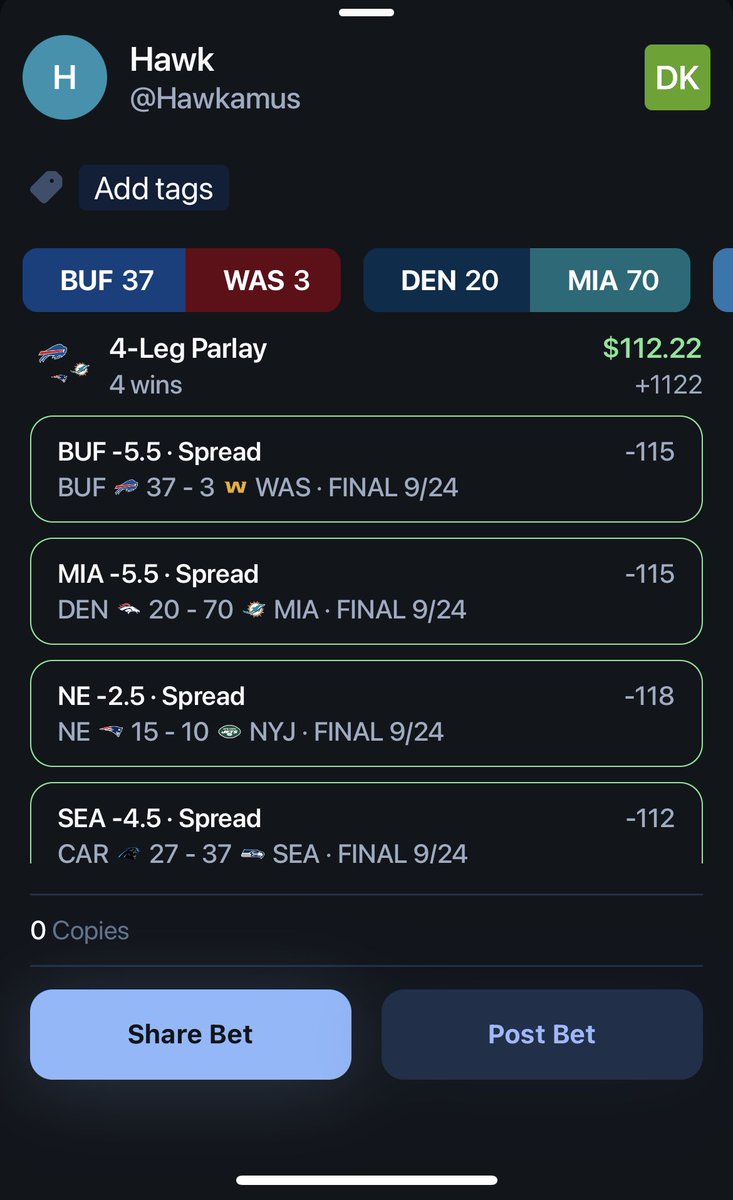 HawkamusMaximus's tweet photo. @ThePromoguy123 @pikkitsports Gotta love cashing in free bets! https://t.co/Ke3yznCbi2