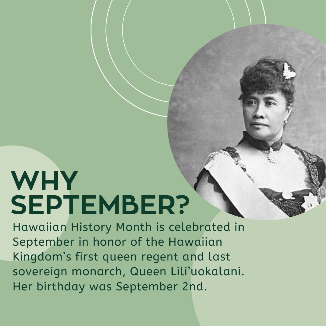 GenHumanRights's tweet photo. To mark the end of September, GenHR would like to show appreciation for Hawaiian History Month! 🏝 Swipe to learn more about the month, some of Hawai'i's history, and more about their last monarch, Queen Lili'uokalani🌺 https://t.co/t9OG79EIE7