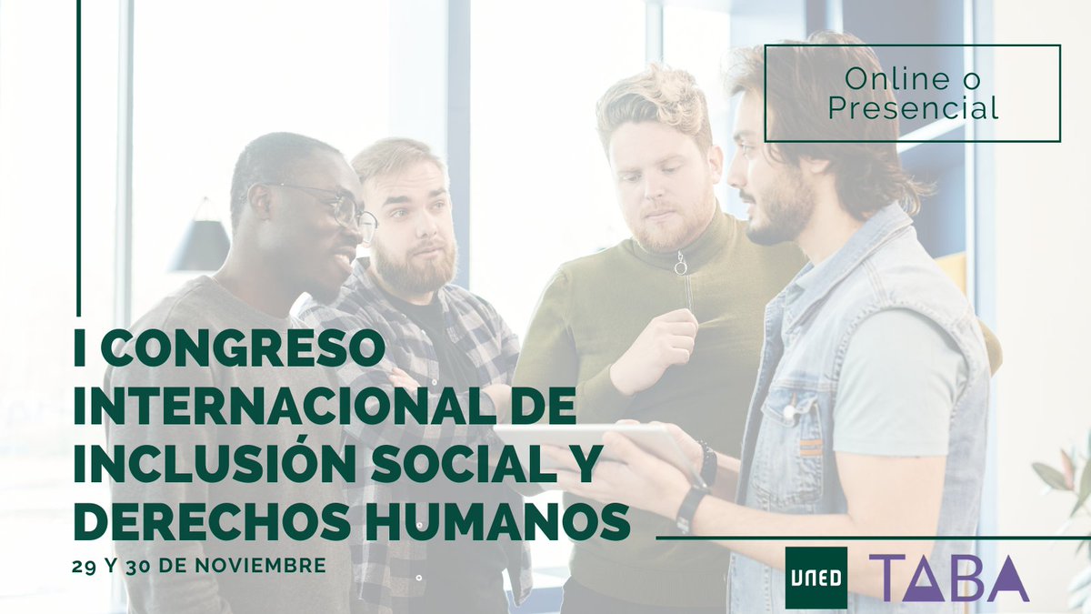 Si te interesa la Igualdad de género, la Agenda 2030, la Inclusión social con Adolescencia y Juventud o la Cultura de paz, matricúlate en este I Congreso Internacional de Inclusión Social y Derechos Humanos. Toda la información está disponible aquí 👇

fundacion.uned.es/actividad/idac…