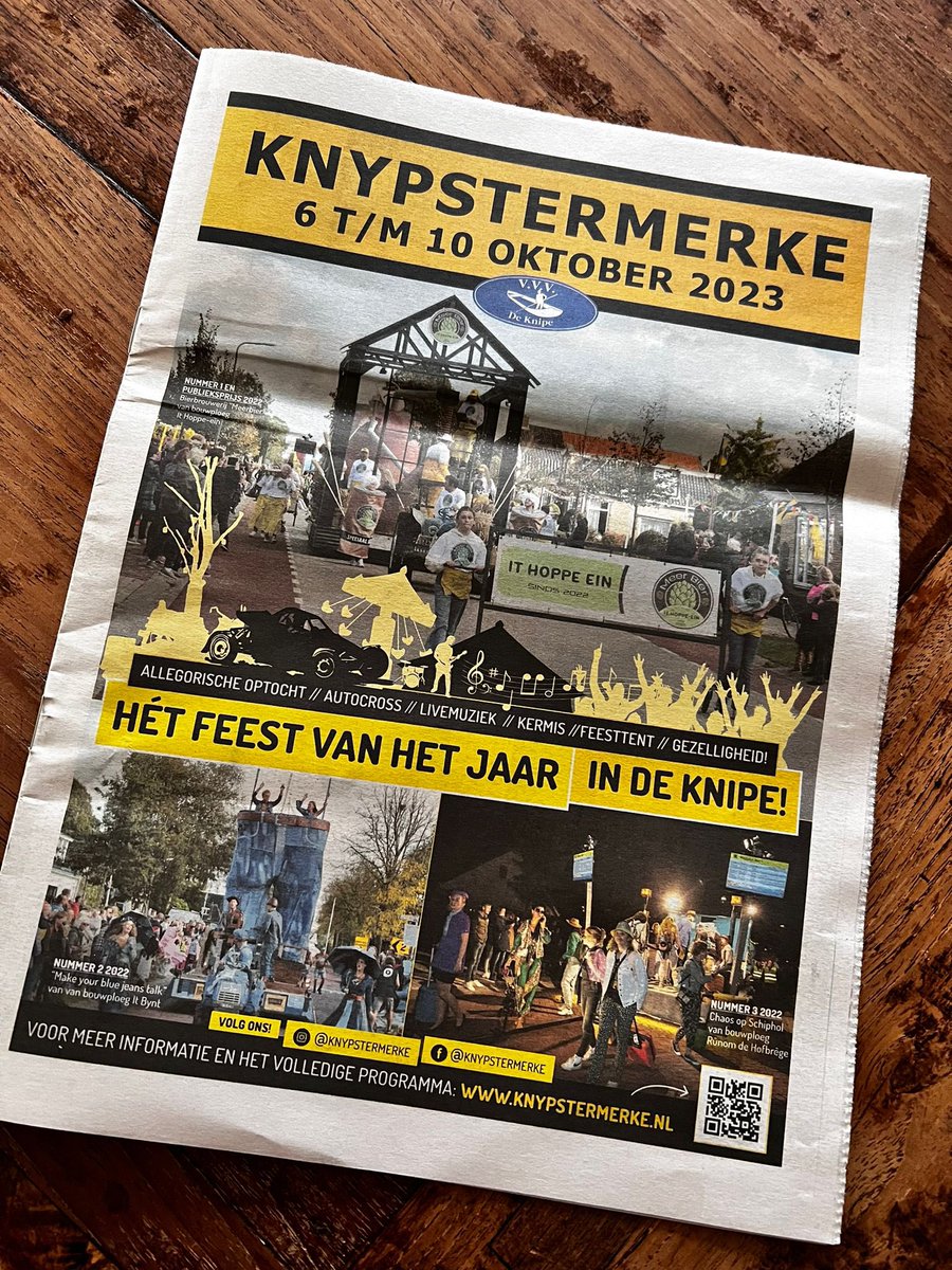 Lees leuke achtergrondverhalen over vrijwilligers van de autocross, bouwploegen en de kermis in de nieuwste Knypster Merke krant. 

De krant is gemaakt door vrijwilligers uit De Knipe en natuurlijk dankzij onze sponsors mogelijk gemaakt.